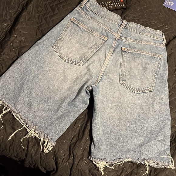 Zara biker denim shorts, size 26 - Picture 5 of 5